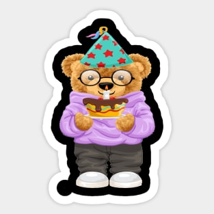 BIRTHDAY BEAR Sticker